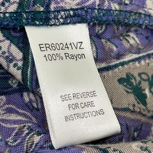 Brigitte Bailey Romper Womens size Small paisley Boho button Up Tassel Floral - Picture 13 of 14